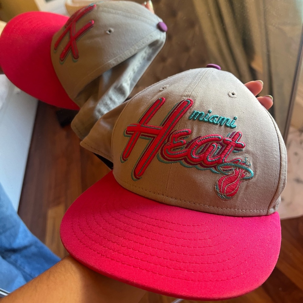 Vintage new era miami heat SnapBack hat